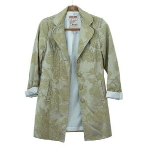 Vintage Doki Geki Green Floral Blazer